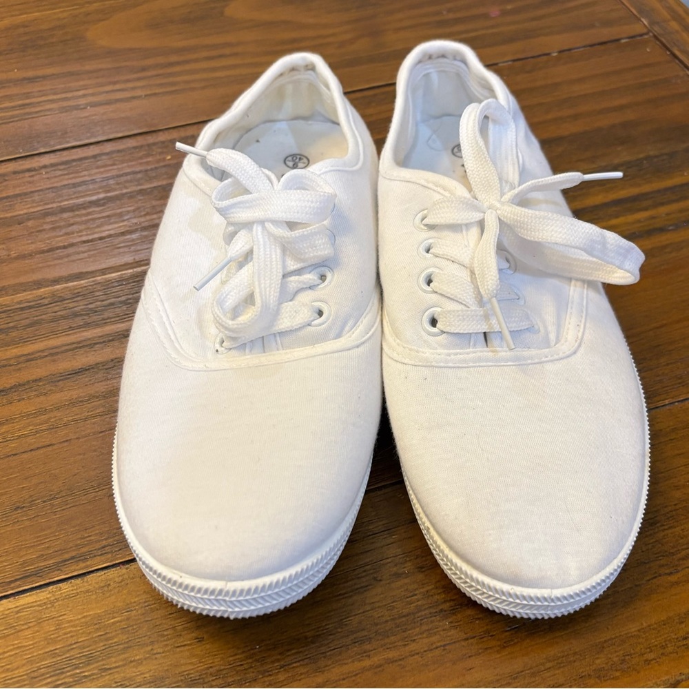 Classic White Canvas Sneakers
